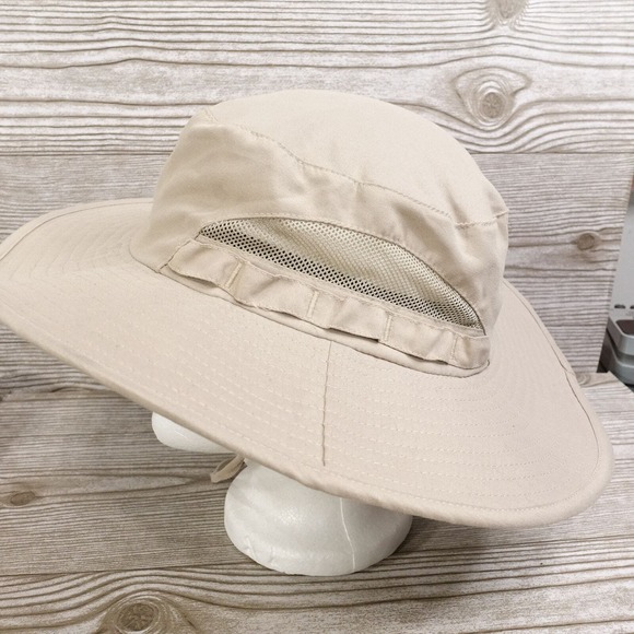 SWISS TECH ONE SIZE TAN TRAPPER SUN HAT CAP SIZE S-M - Picture 5 of 7